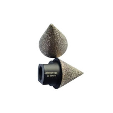 Фреза конусна VICTORYTOOL 2-38 мм алмазна М14 (23814)