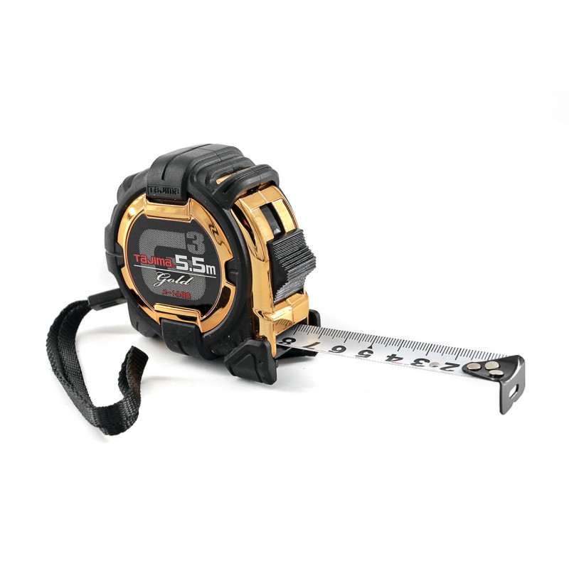 Рулетка будівельна TAJIMA G3 LOCK G3GL25-55BL ударостійка 5,5 м (1001-1663)