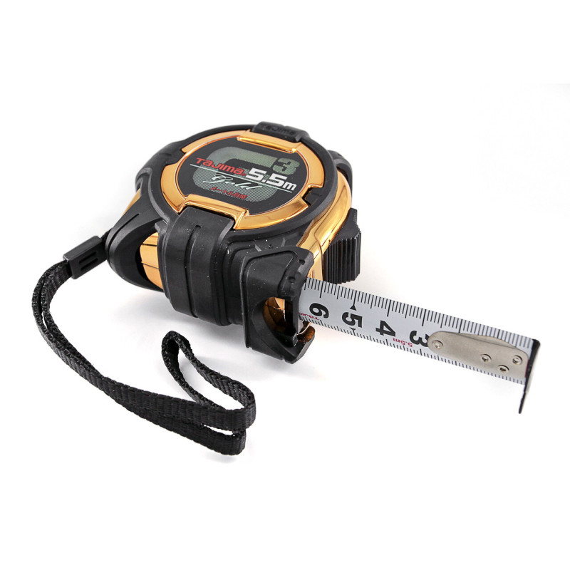 Рулетка будівельна TAJIMA G3 LOCK G3GL25-55BL ударостійка 5,5 м (1001-1663)