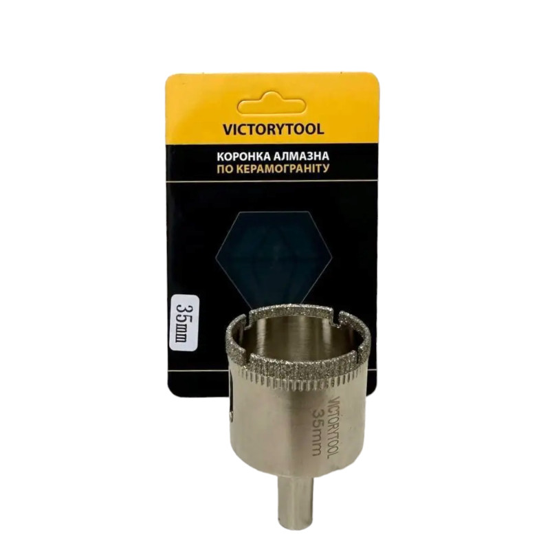 Алмазна коронка VICTORYTOOL 35 мм, під дриль (v035)