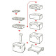 Органайзер QBRICK SYSTEM ONE ORGANIZER XL RED ULTRA HD 582 x 387 x 131мм (ORGQXL2CCZEPG003)