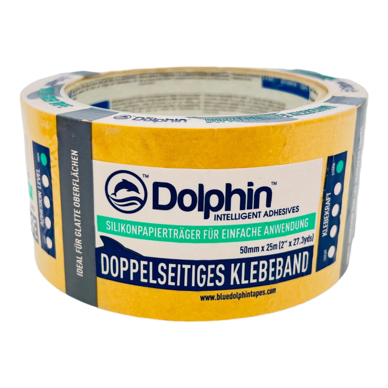 Двосторонній скотч Blue Dolphin Tape поліпропіленовий 50ммх25м (3506)