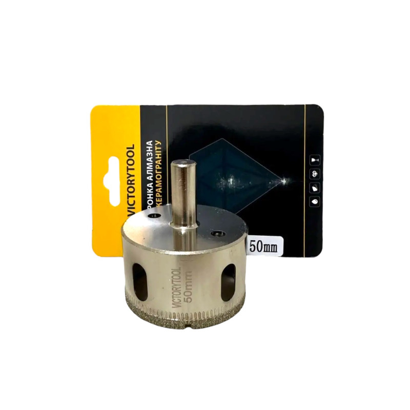 Алмазна коронка VICTORYTOOL 50 мм, під дриль (v050)